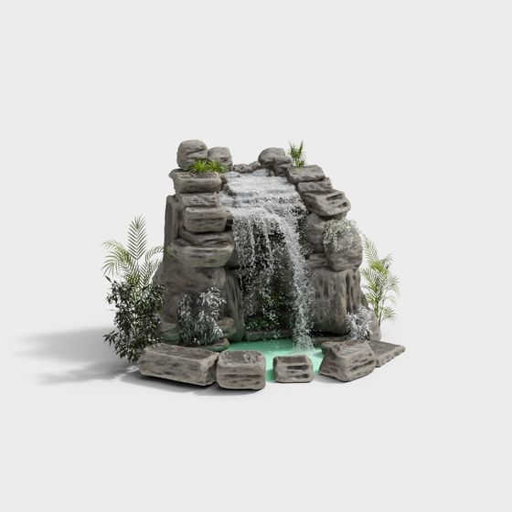 Piscina de boceto de paisaje