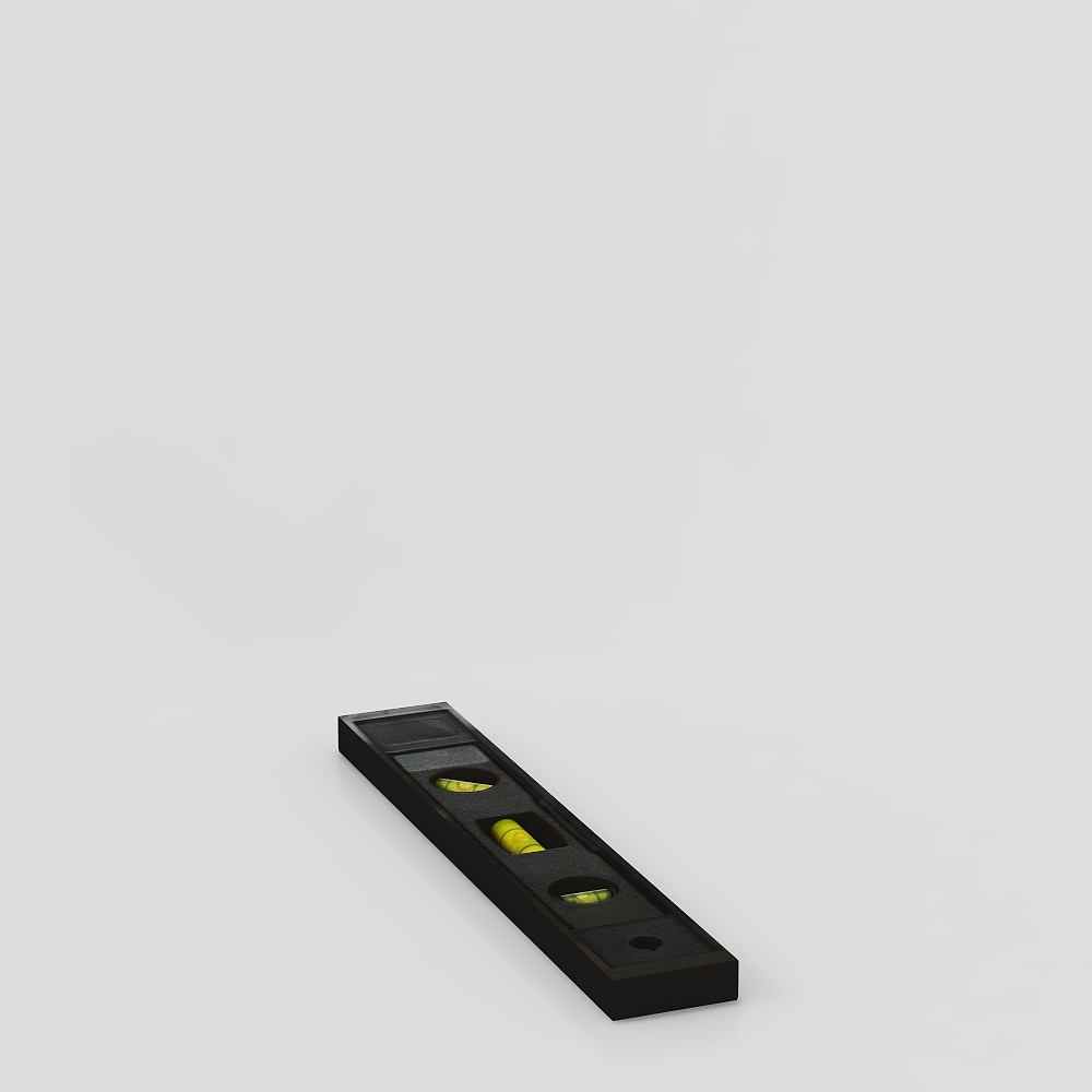 Unique Low-Poly Black and Yellow 3D Model