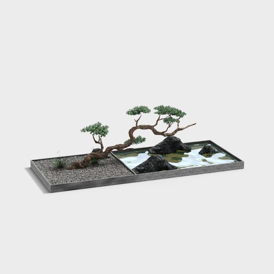 Zen Garden 3D model