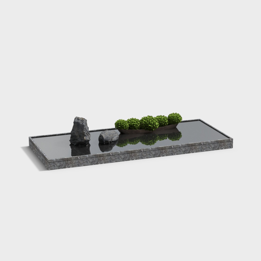 สระว่ายน้ำในลาน