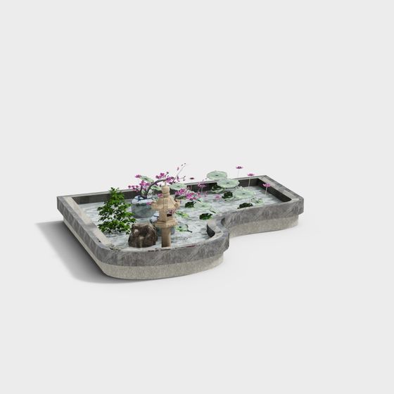 Zen Garden 3D Model