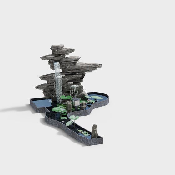 Nature's Melody Low-Poly 3D Model