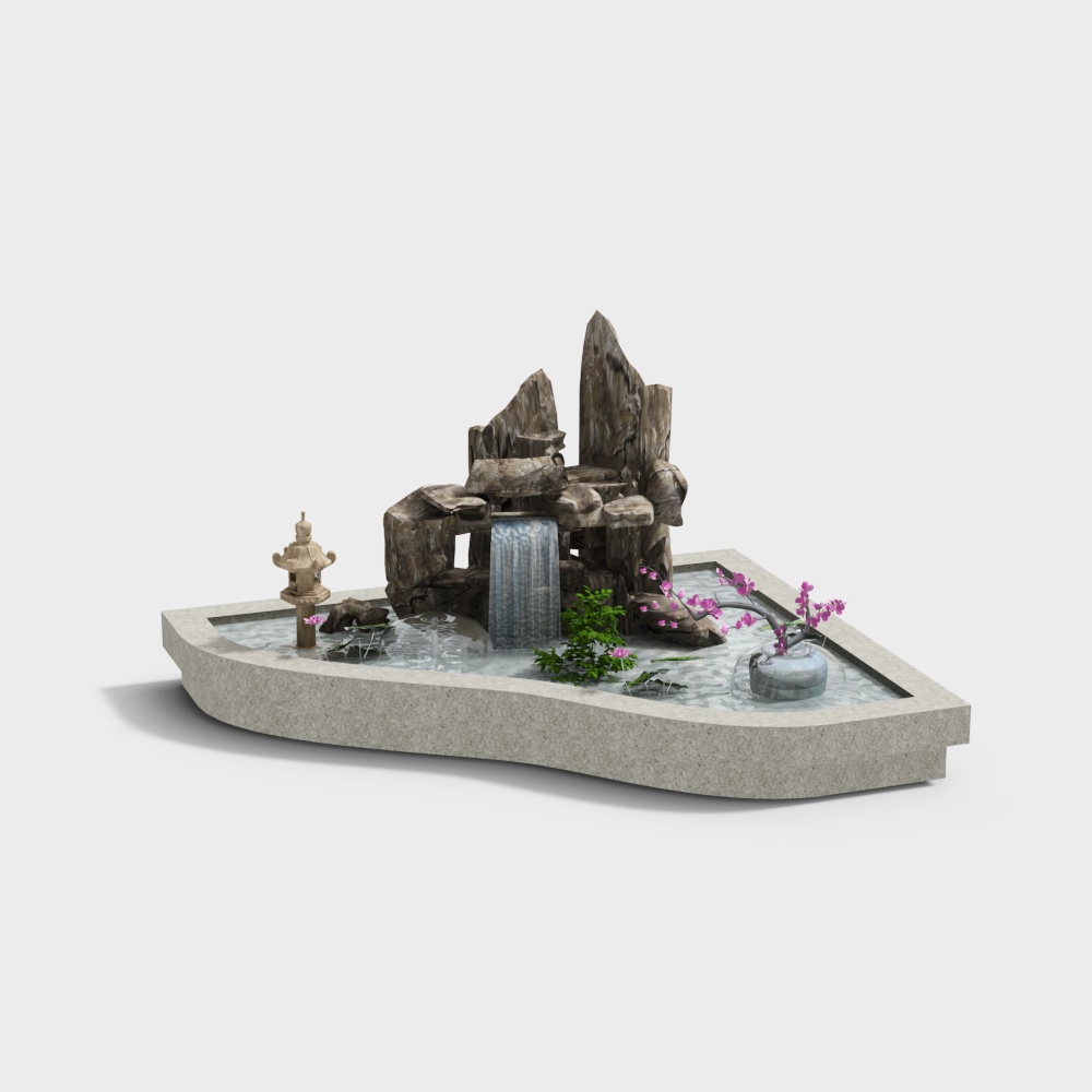 Landscape sketch pool