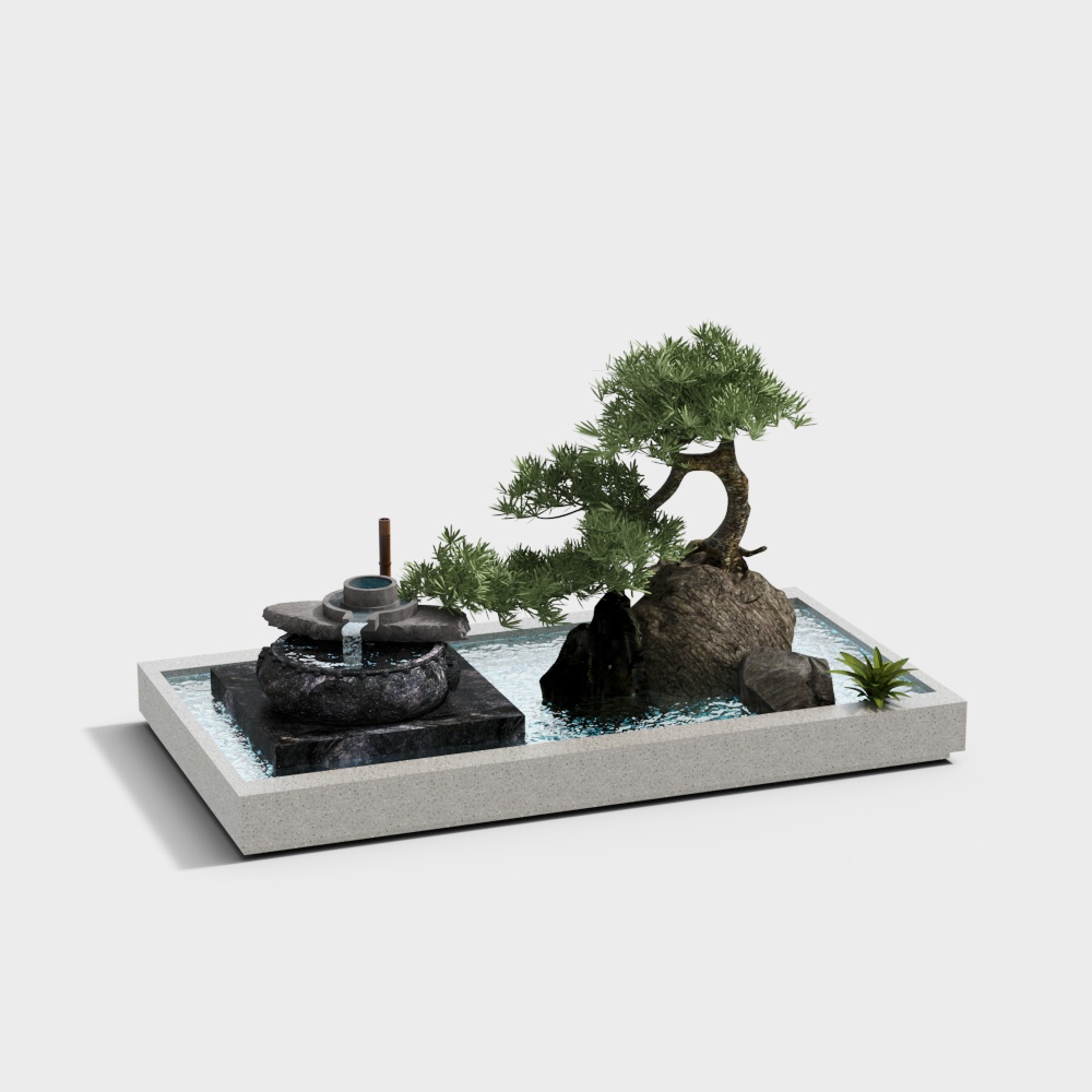 Landscape sketch pool