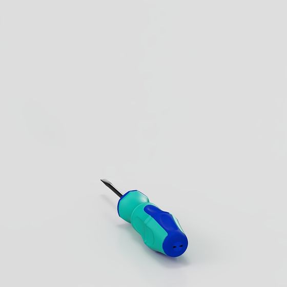 Low Polygon Screwdriver 3D model for Creative Projects
