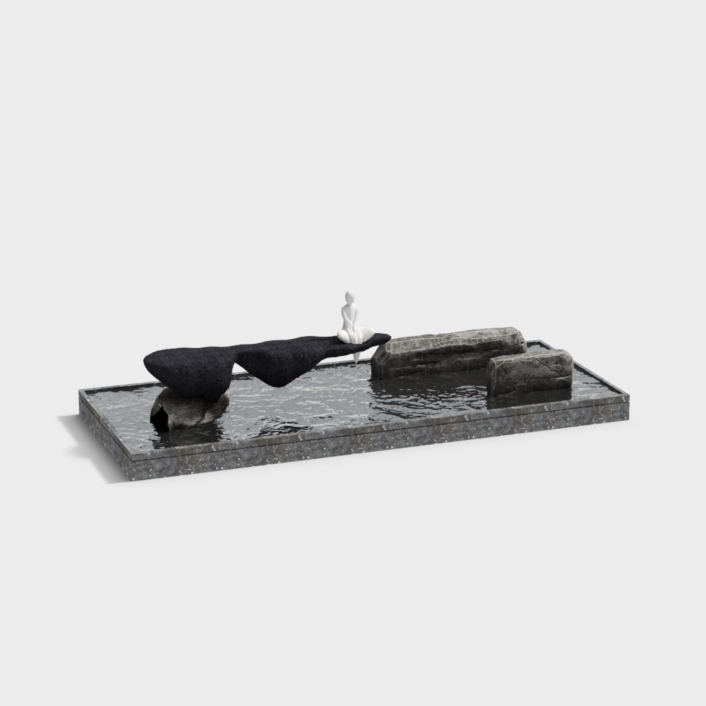 Balance of Realms 3D model - Modern Art Installation