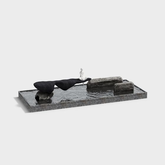 Balance of Realms 3D model - Modern Art Installation