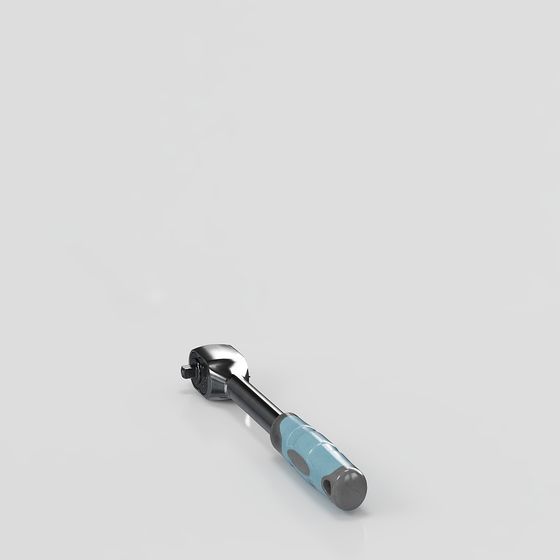 Stylish Low-Poly Ratchet Wrench 3D model
