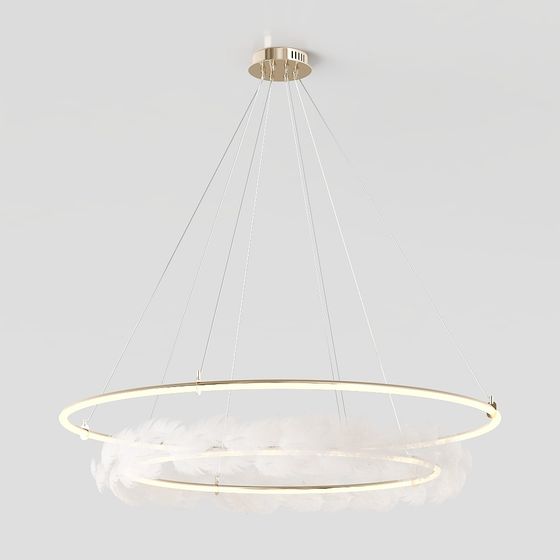 Stylish 3D Chandelier for Modern Spaces