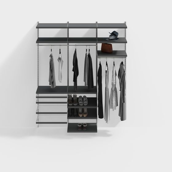 현대적인 금속 옷걸이