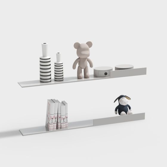 Minimalist Shelf 3D model