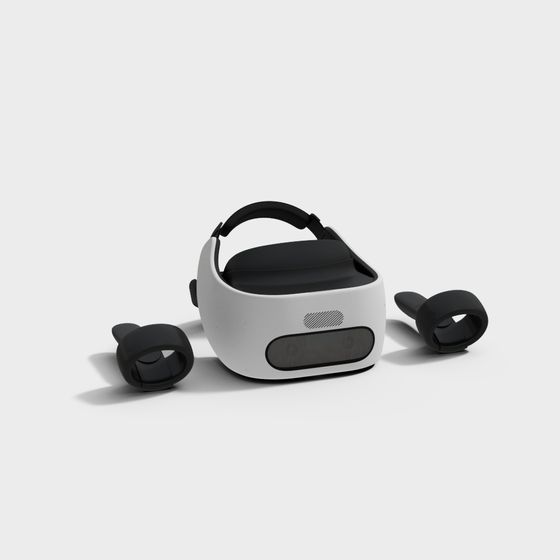 Sleek Modern VR Headset 3D model