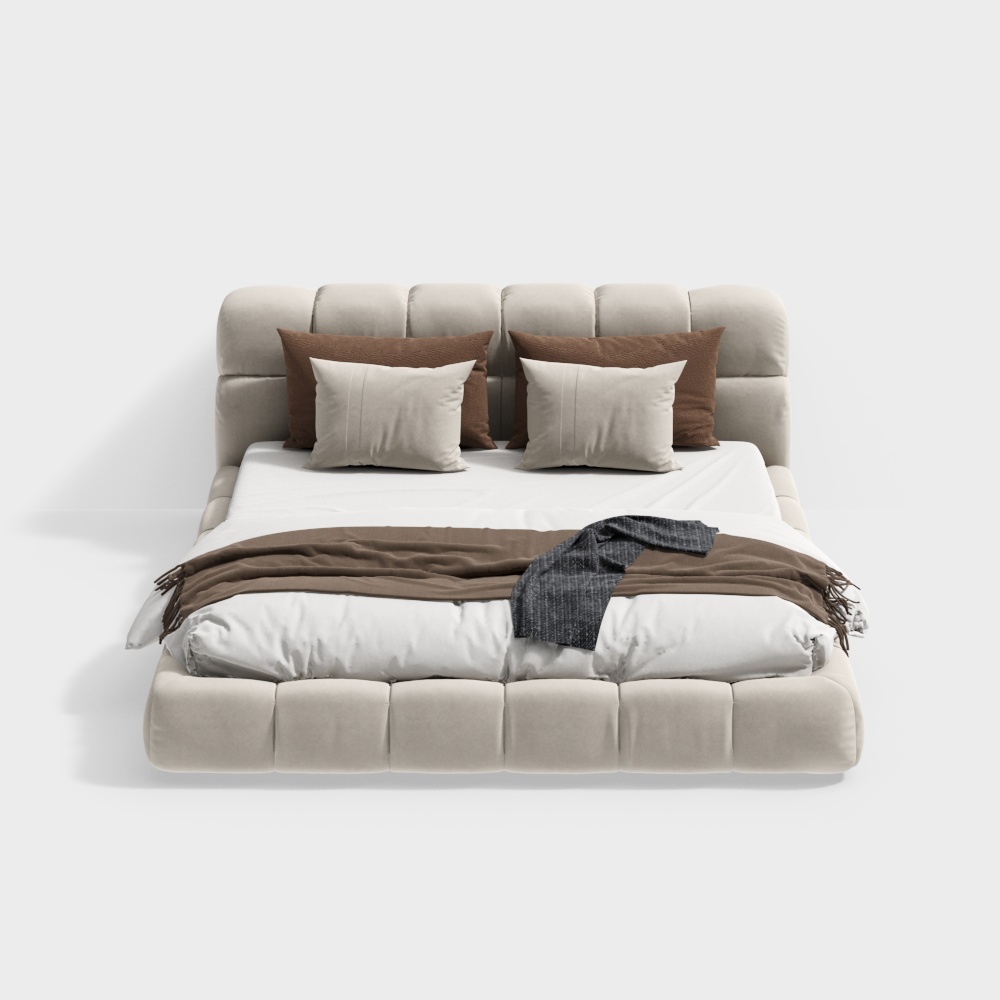 Lit de style campagnard français