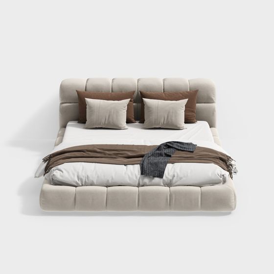 Lit de style campagnard français