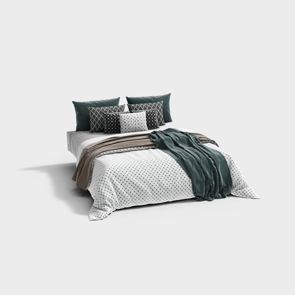 American double bed bedding