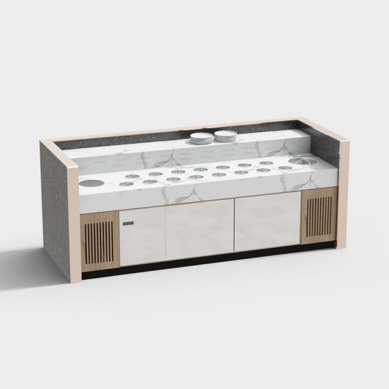 Urban Coffee Bar Counter 3D model