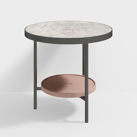 Stylish Low-Poly Round Table 3D model for Modern Spaces