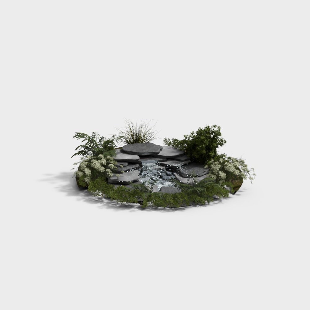 Landscape sketch pool