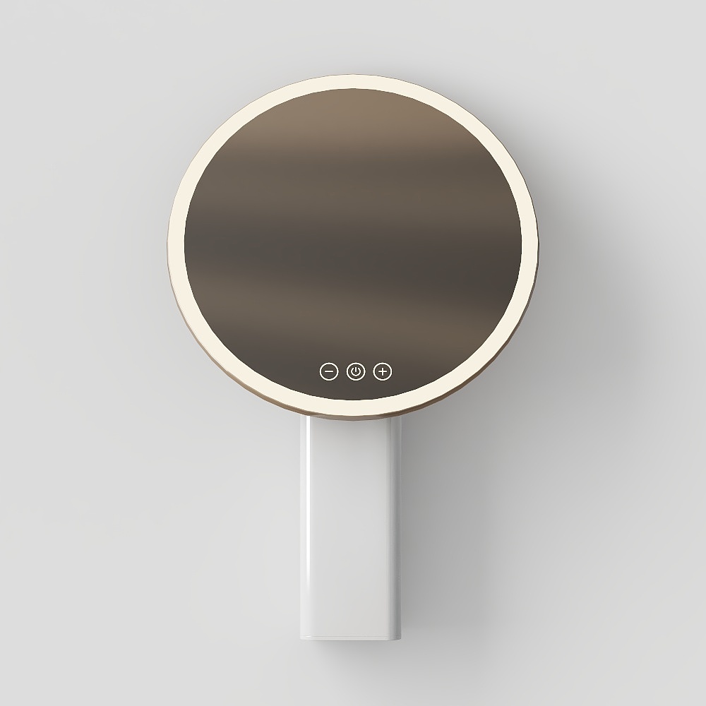 Stylish Smart Wall-Mounted Mirror 3D model