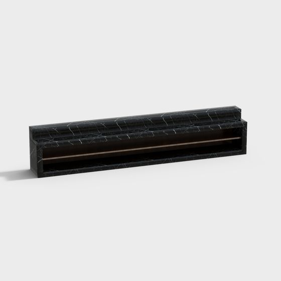 Black Marble Console 3D model