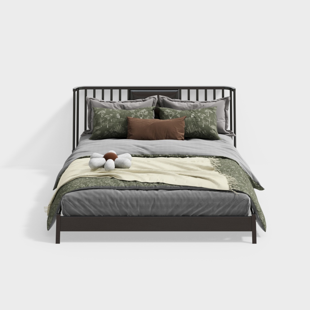 American double bed