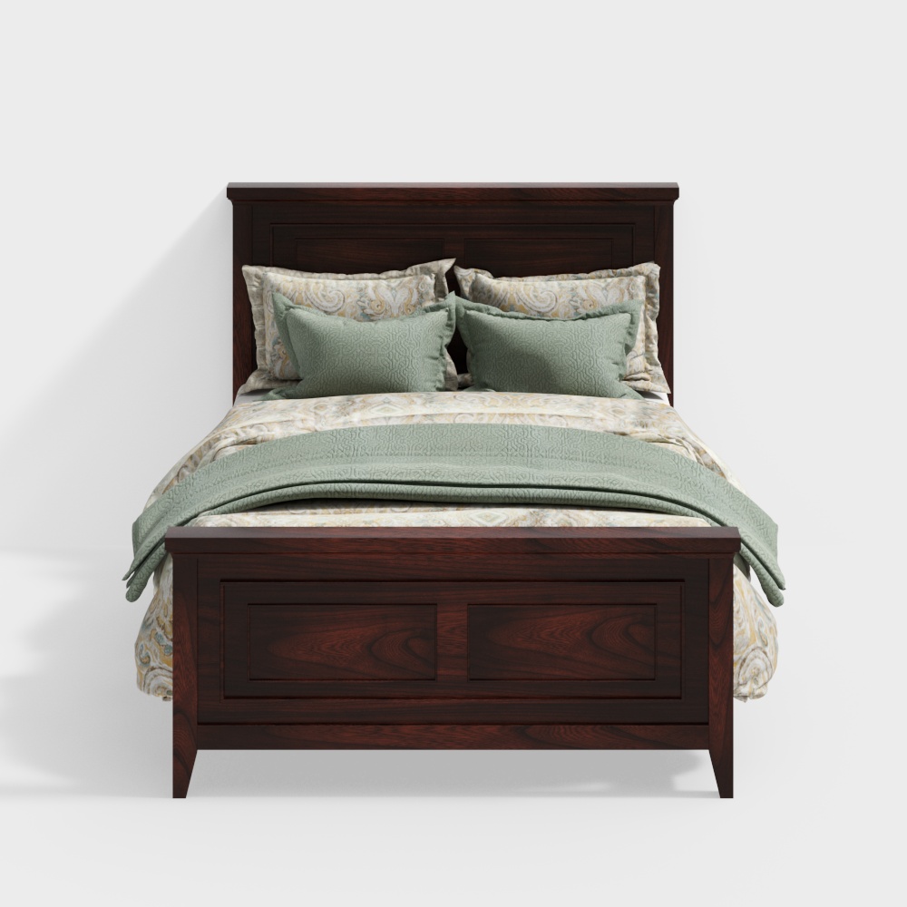 Cama doble sencilla americana