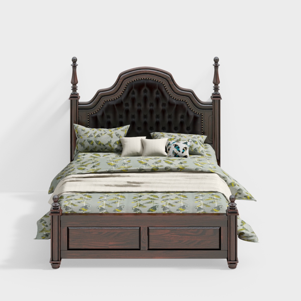 American soft-packed double bed