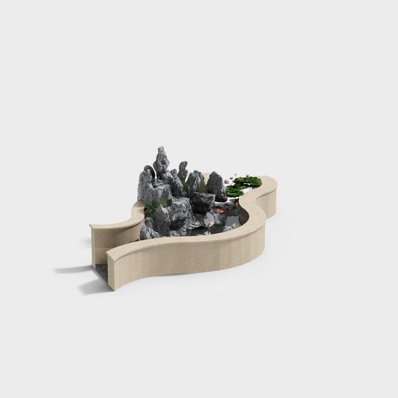 Natural Realm 3D model - Tranquil Landscape