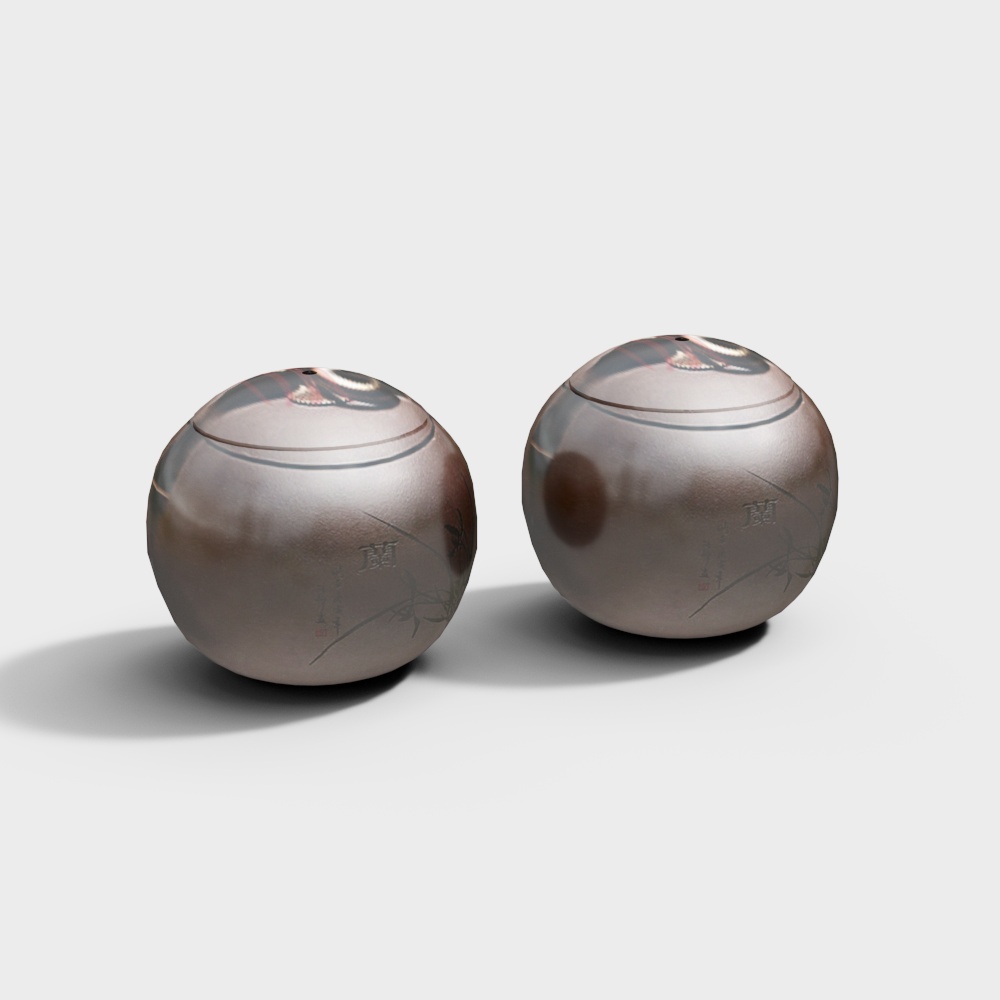 Zen Tea Canister 3D model