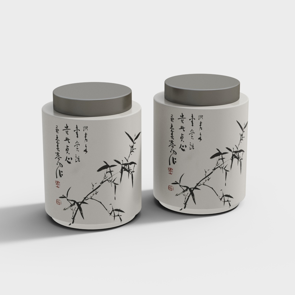 New Chinese style tea can