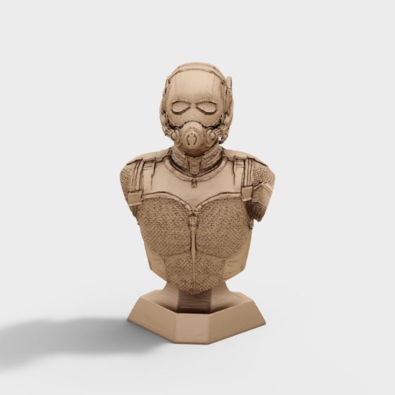 Future Warrior Bust 3D model