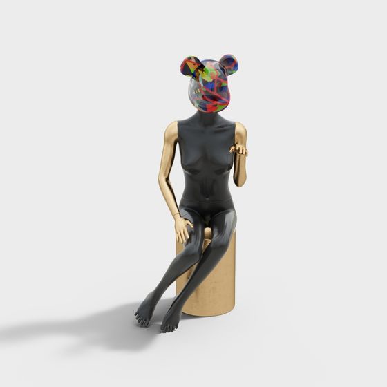 Abstract Artist 3D Model