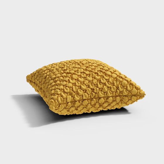 Polka Dot Pillow 3D model for Creative Spaces