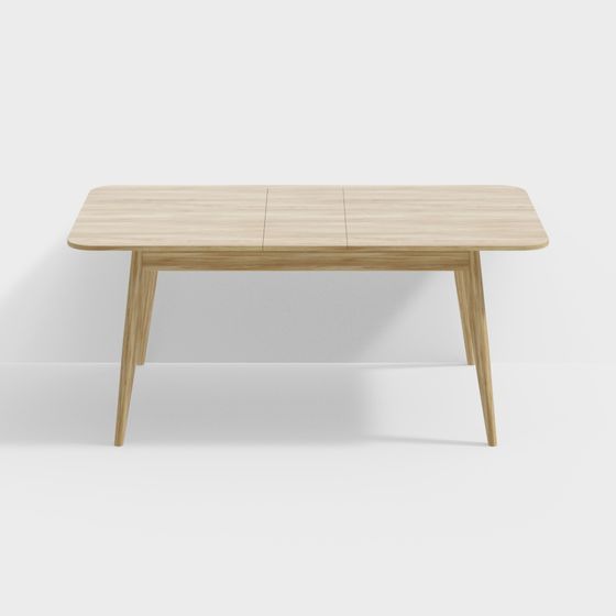 Modern Minimalist 3D Model Dining Table