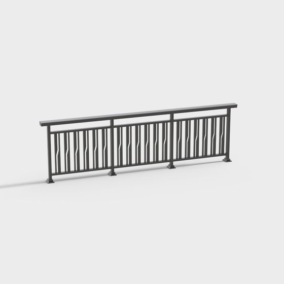 Urban Railing 3D model for Modern Design