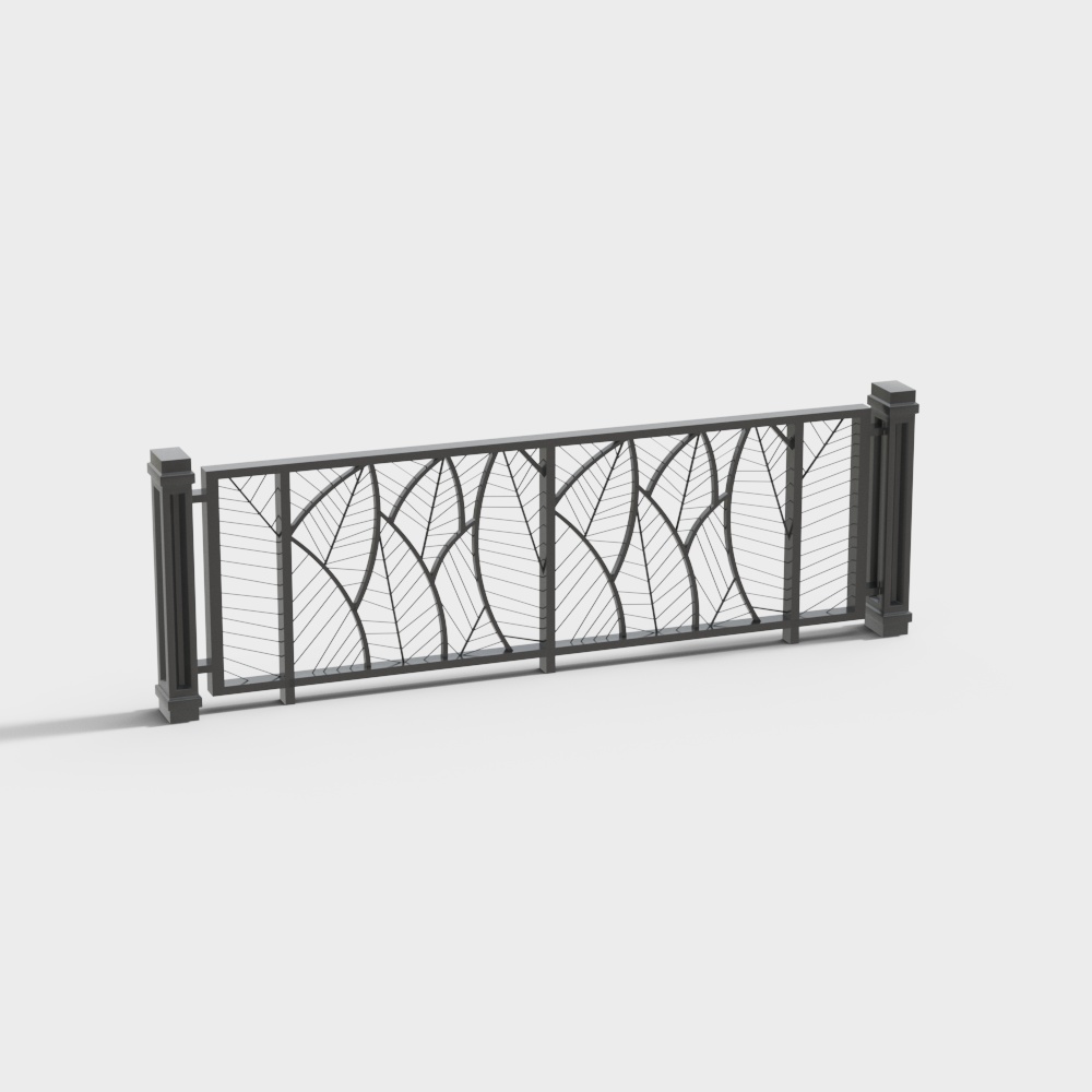 Natural Rhythm 3D model Iron Fence Design