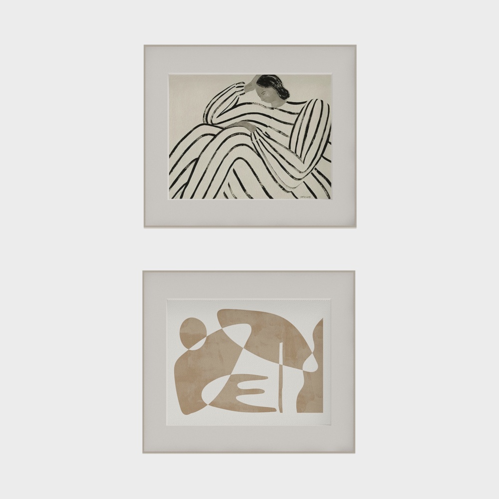 Abstract Figure 3D Model – Minimalist Low Poly Art