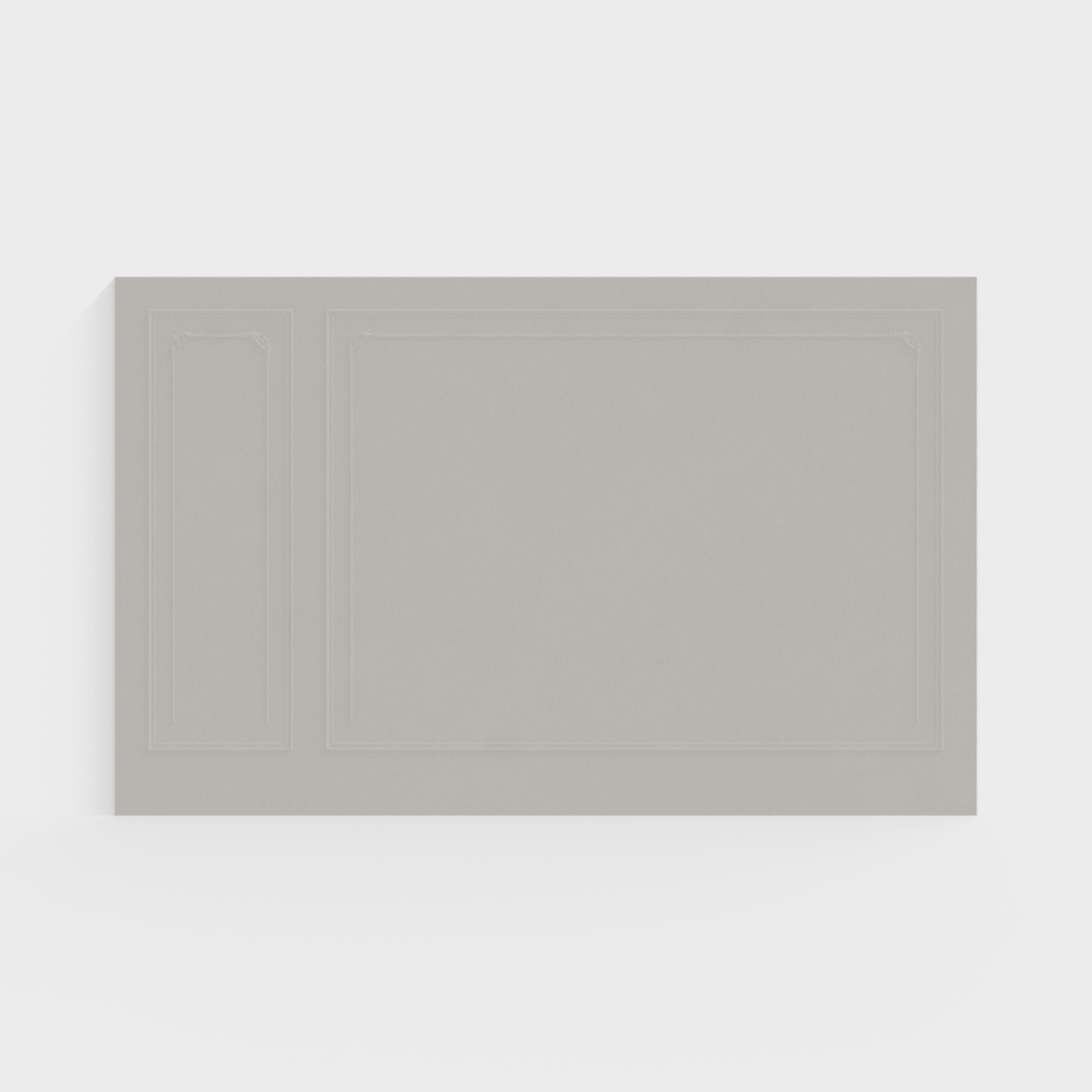 Pared trasera de dormitorio de estilo francés