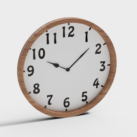 Minimalist Elegance Clock 3D model