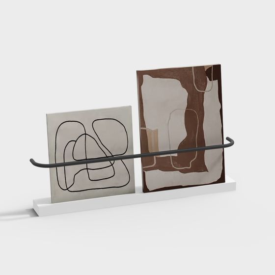 Stunning Abstract Easel 3D model