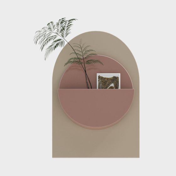 Curved Wall Decoration 3D model