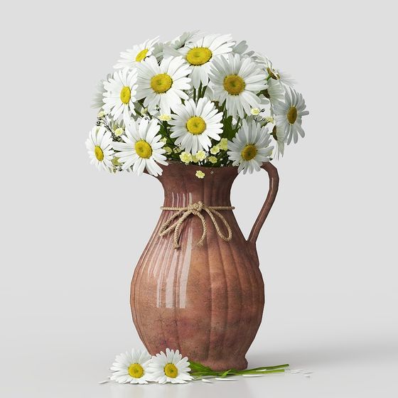 フランスの花瓶の花束