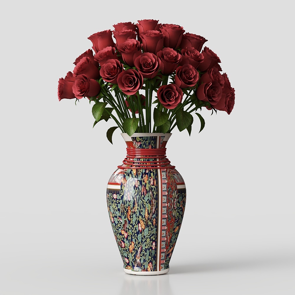 French vase floral arrangement