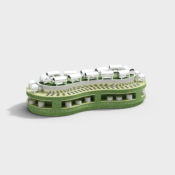 Futuristic Eco Farm 3D model