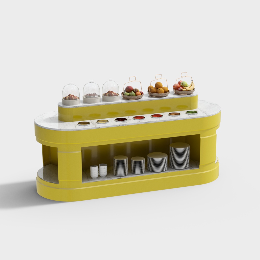 Self-service dining area