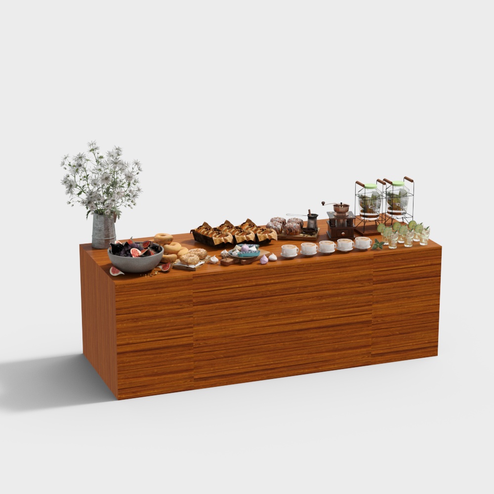 Self-service dining area