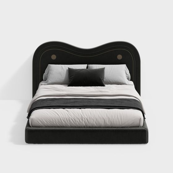 Curve Comfort 3D model Bed Design