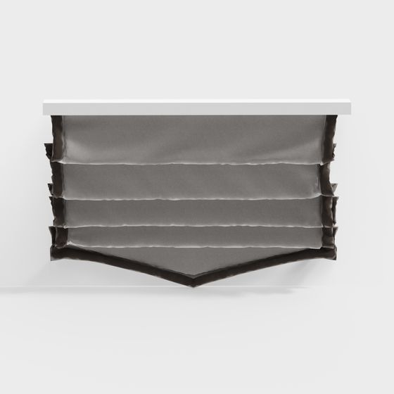 Stylish Origami Curtain 3D Model for Modern Spaces