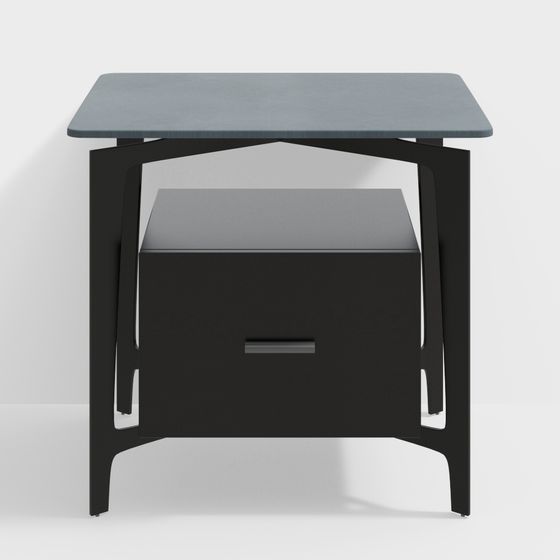 Modern Urban Corner Side Table 3D model