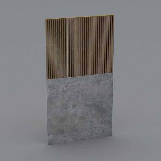 Low-Polygon Wall Panel 3D model Design